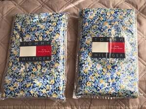 Tommy Hilfiger King Shams "Elizabeth Anne" French Blue Set of Two(2)
